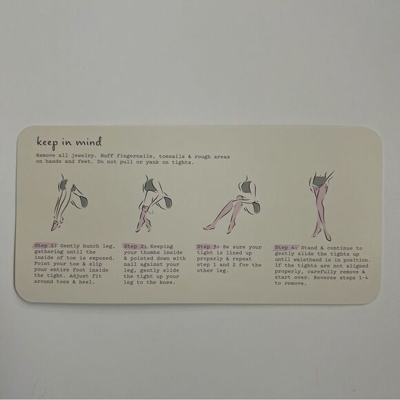 A New Day High Waist Control Top Sheer Stockings Tights - Pecan/Nude M/L - Picture 5 of 5